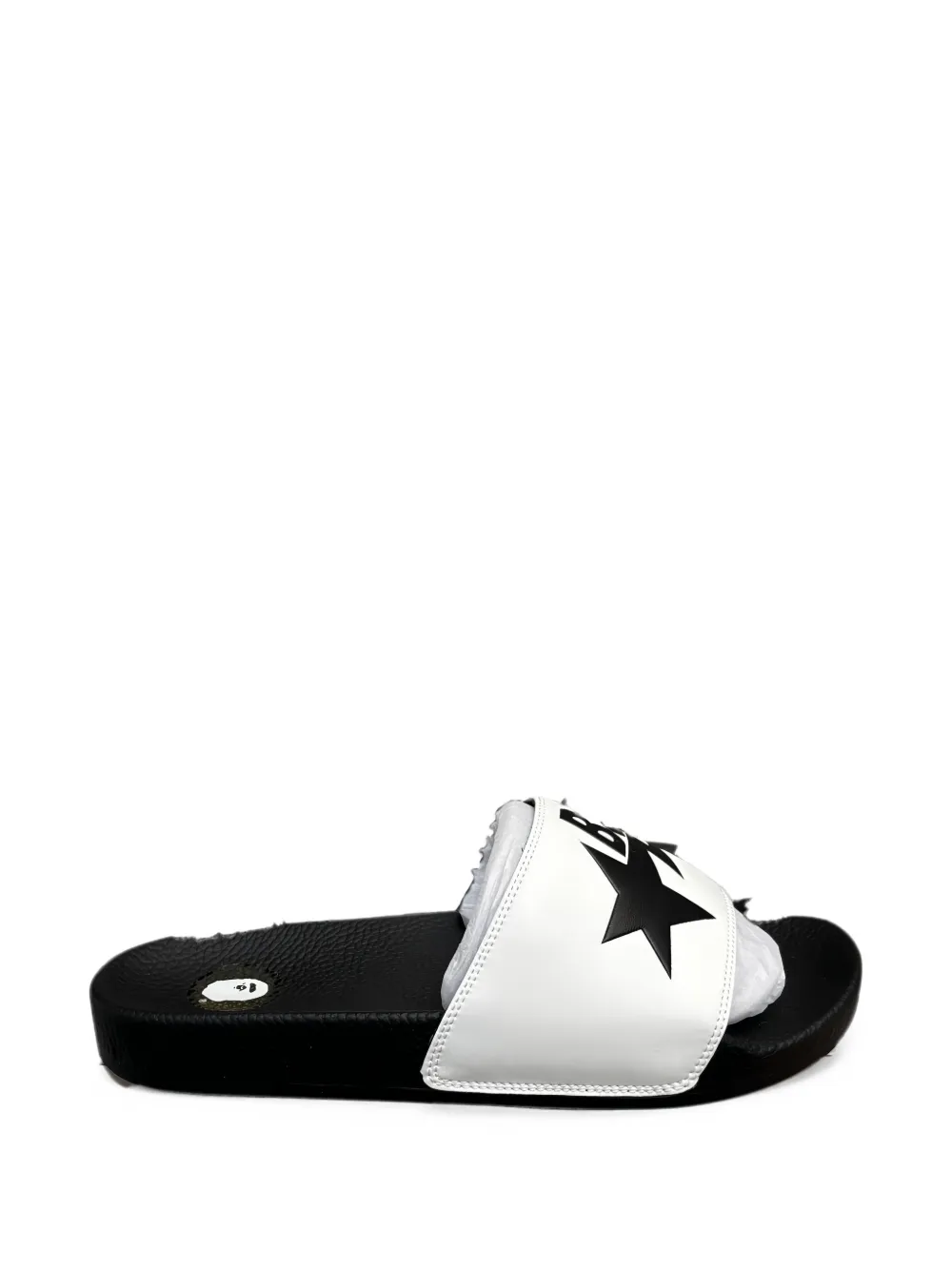 A BATHING APE® Sta logo slides - Bianco