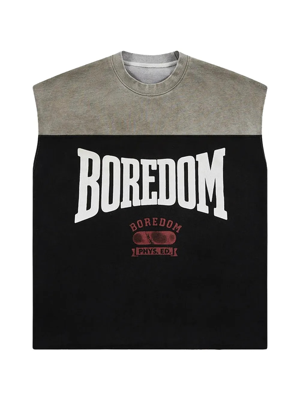 Boredom Kills Boxer cut-off sweater