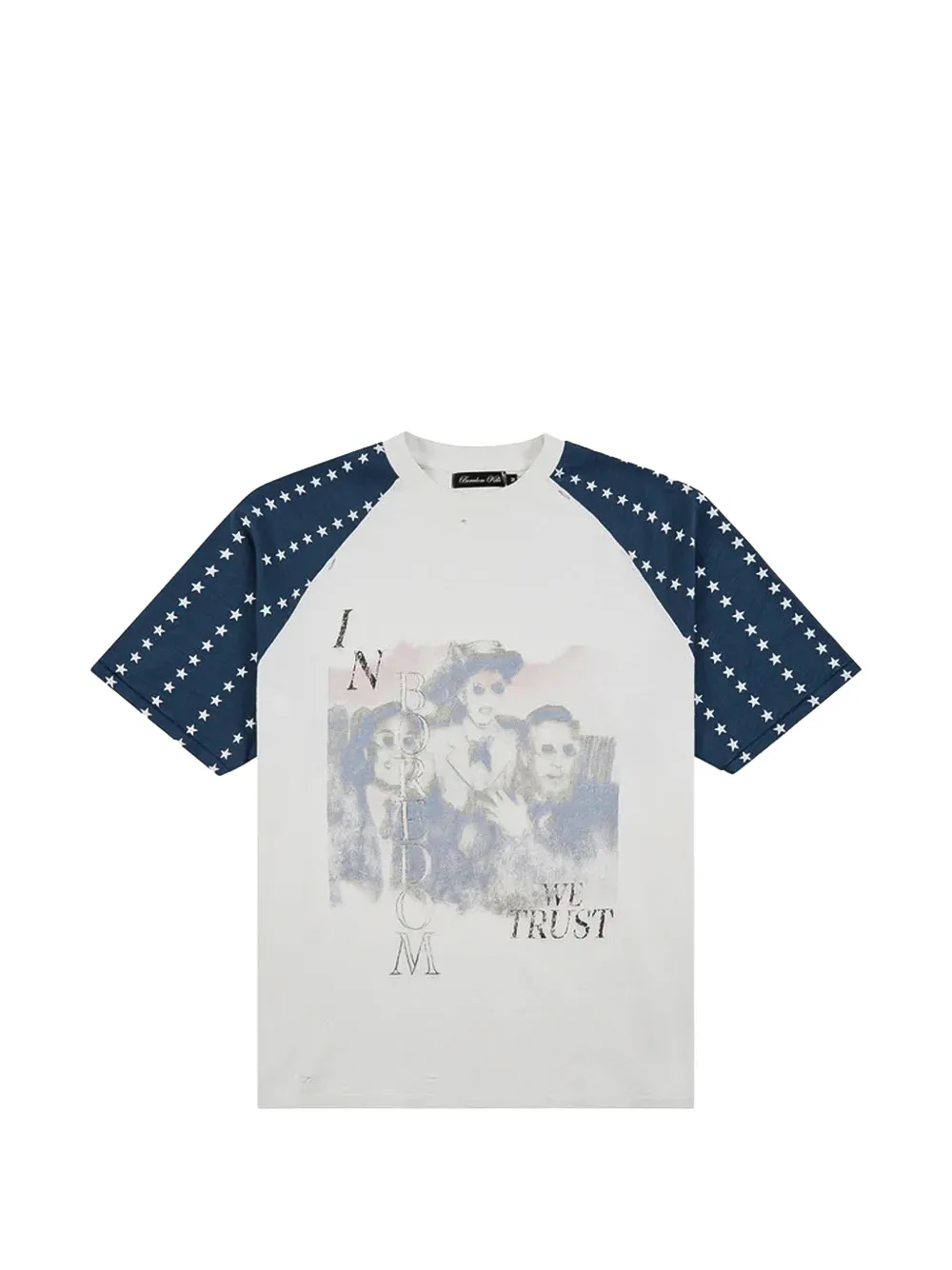 Boredom Kills graphic-print star-pattern T-shirt