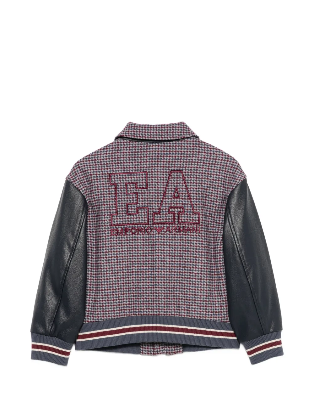 Emporio Armani Kids Jack van imitatieleer met mouwen Blauw