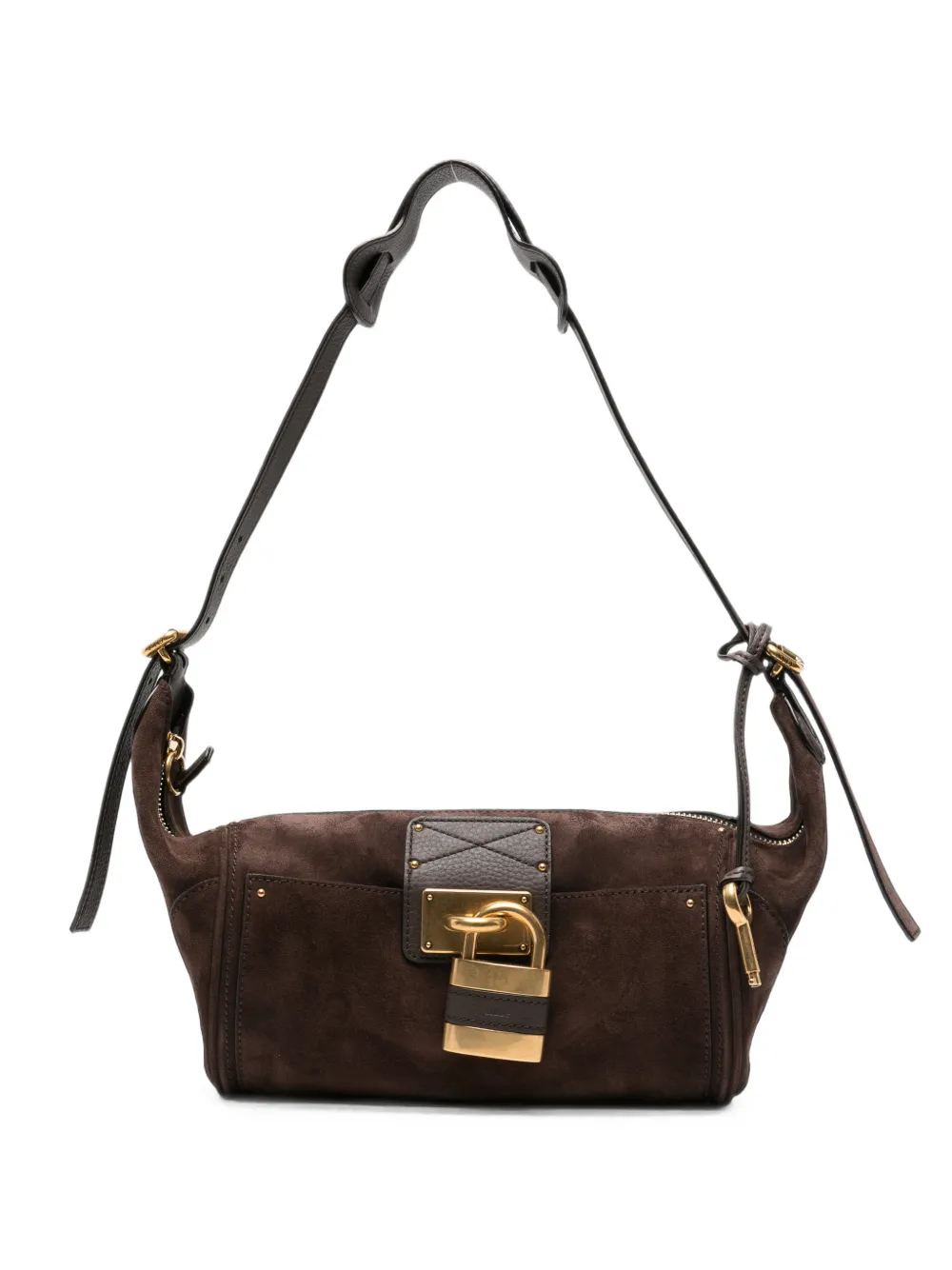 Chloé Hobo Paddington suede crossbody bag - Marrone