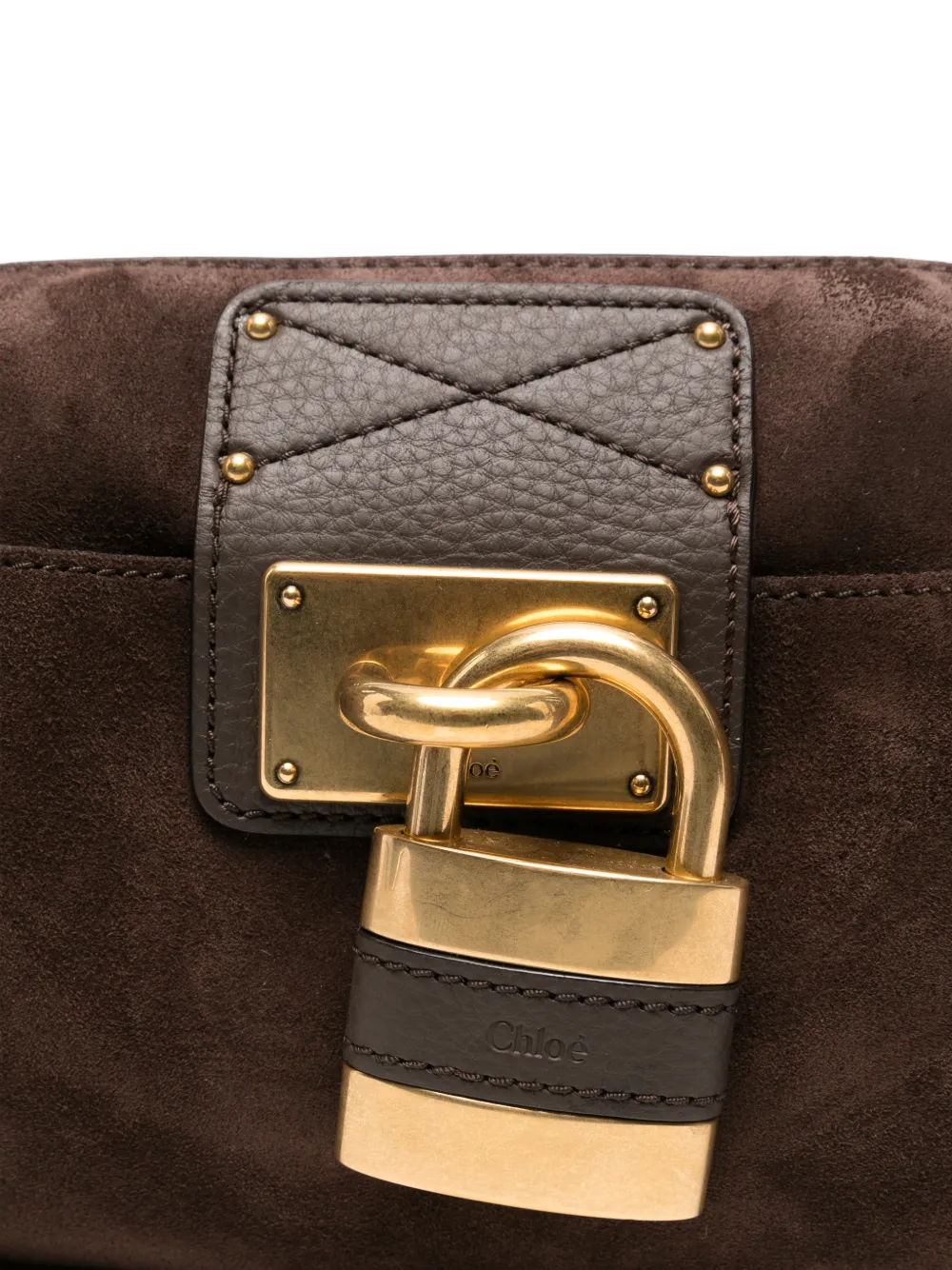 Chloé Paddington suède crossbodytas Bruin