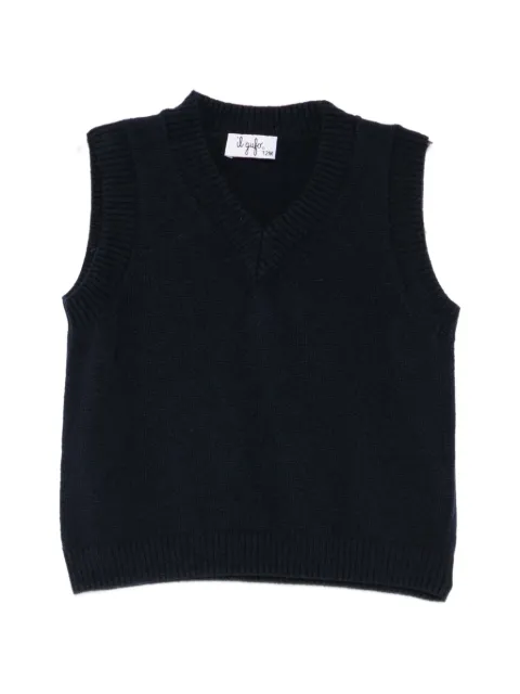 Il Gufo V-neck knitted gilet