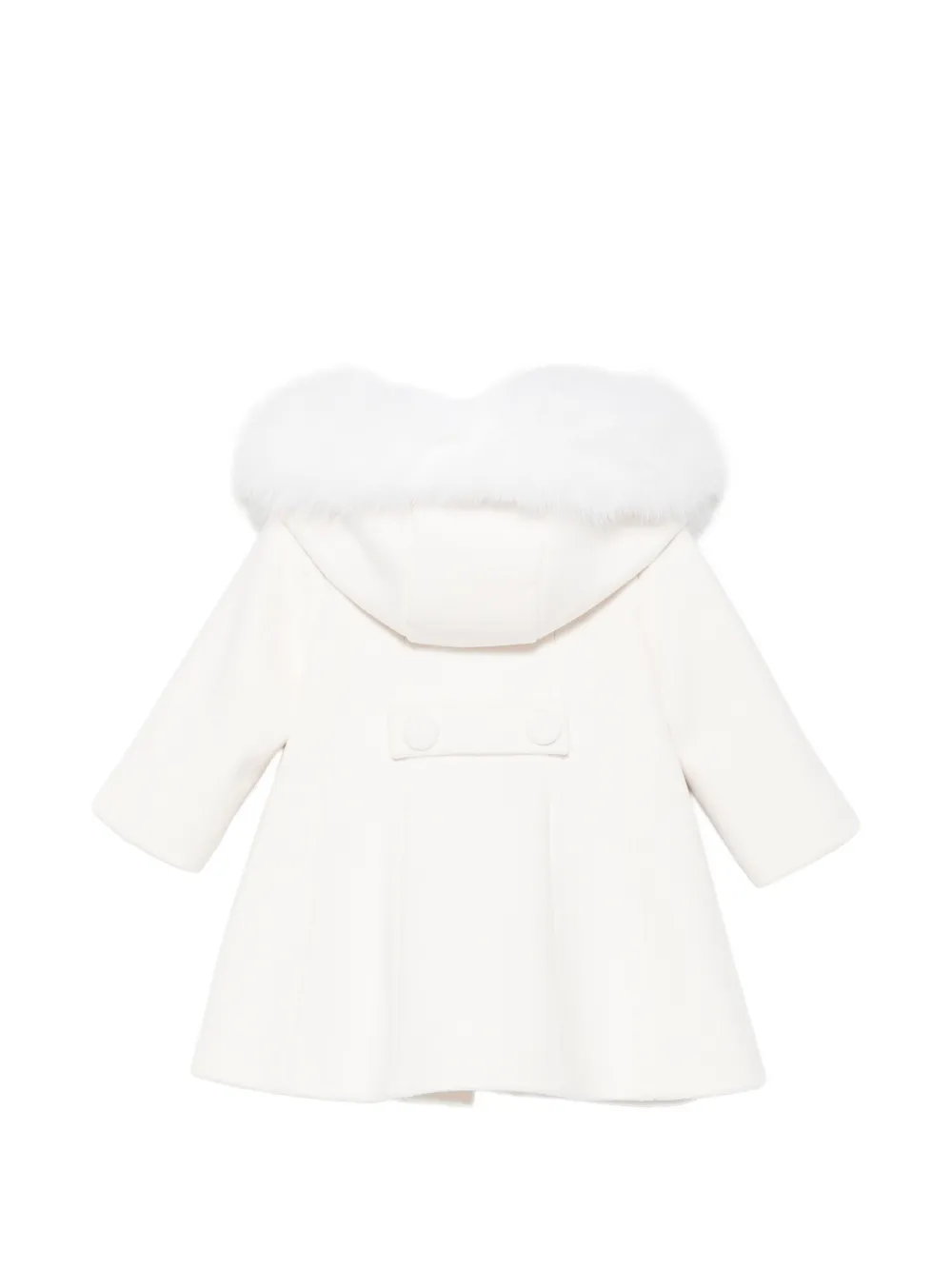 Colorichiari Jas met afwerking van imitatiebont en capuchon Beige