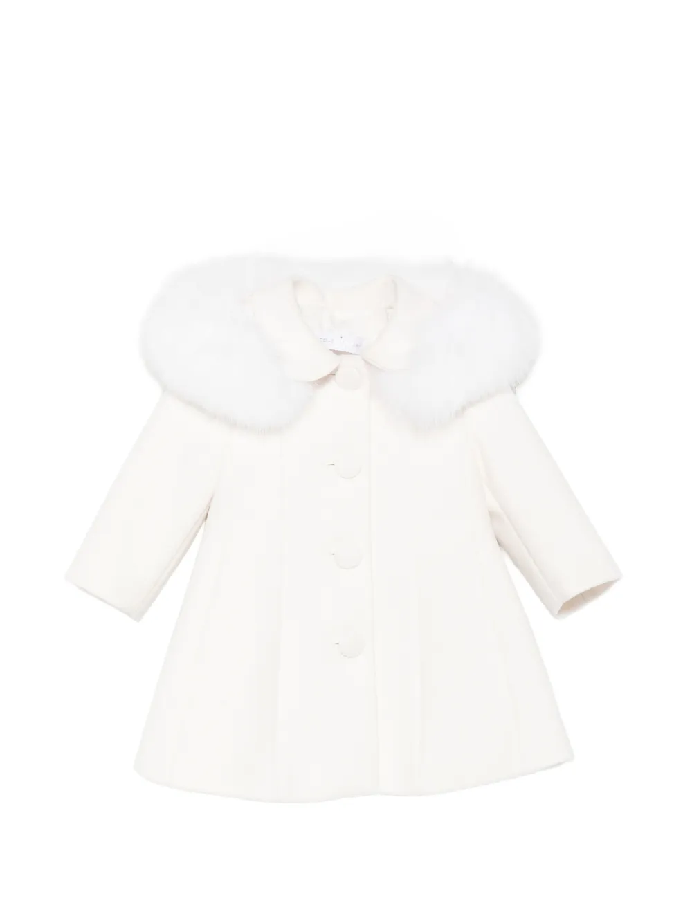 Colorichiari faux fur-trim hooded coat - Toni neutri