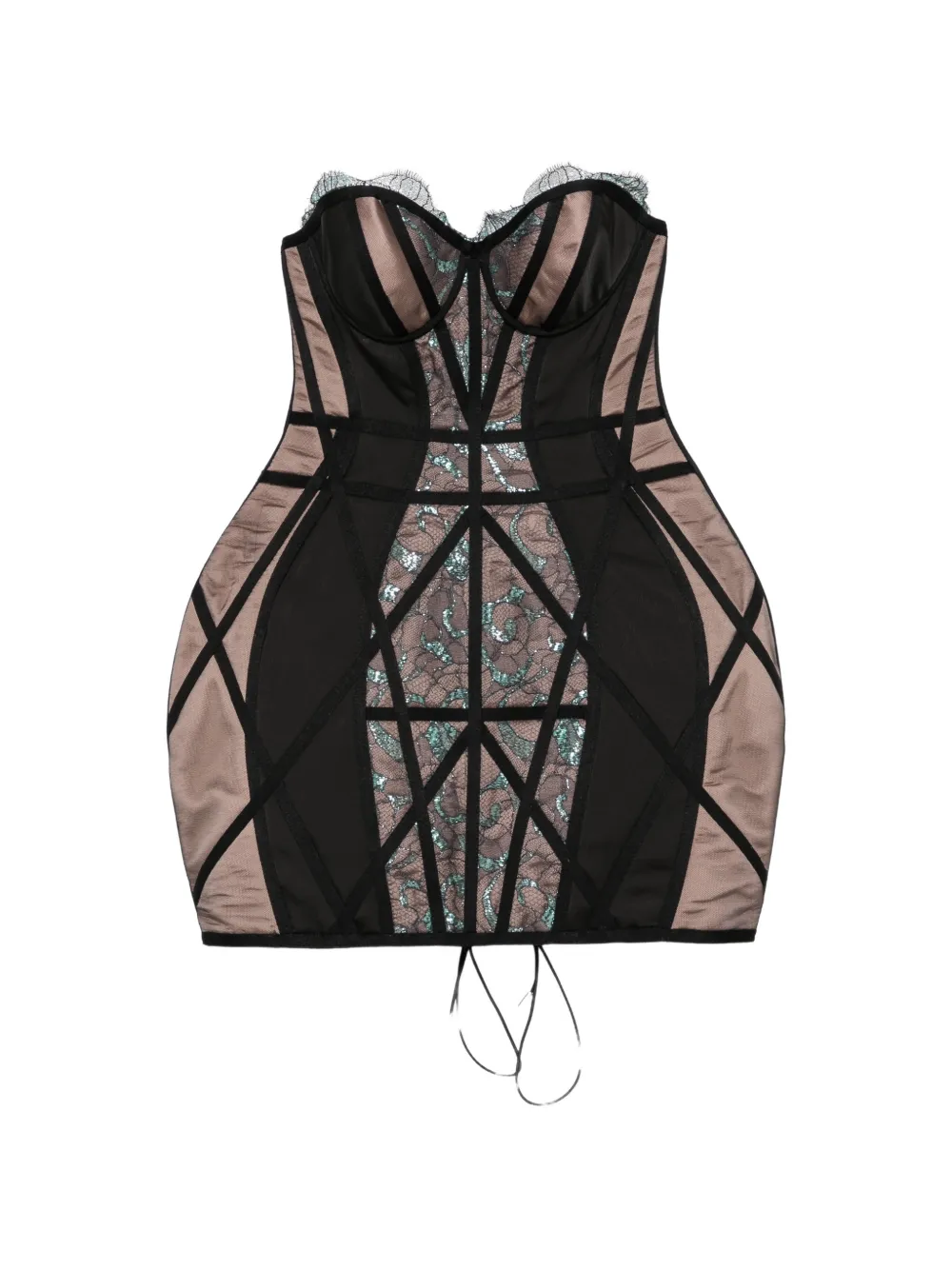 MITILIANE COUTURE Chantilly lace mini dress
