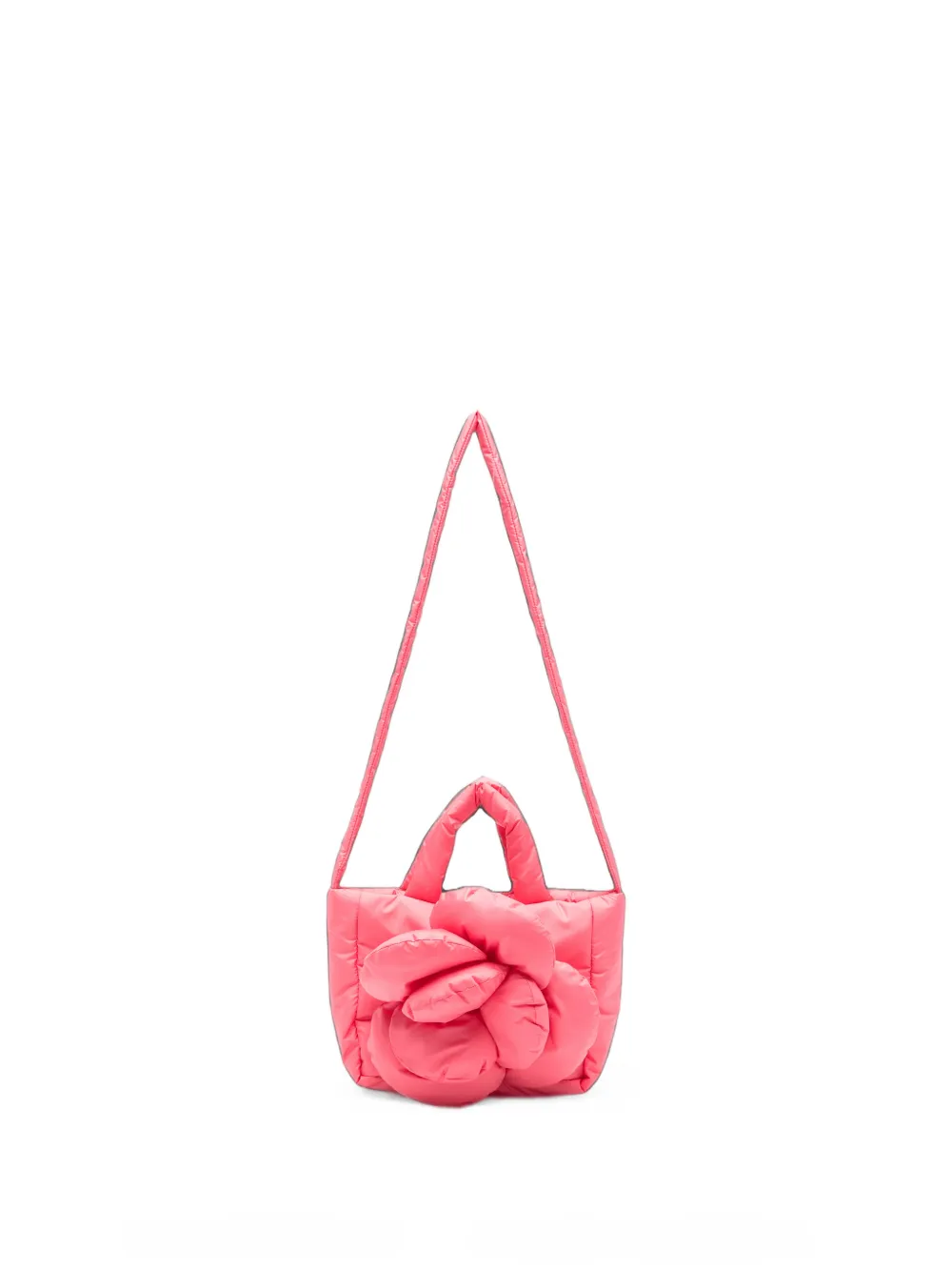 Il Gufo Fragola padded flower shoulder bag - Rosa
