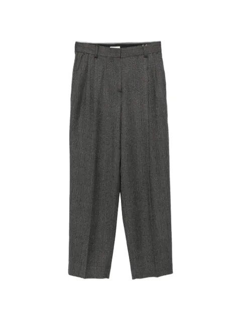 TOTEME herringbone pleated trousers