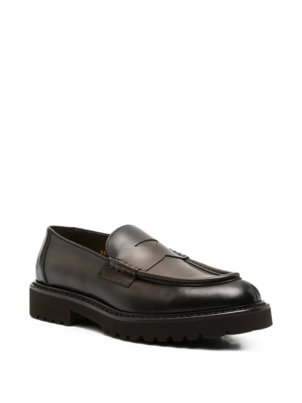 Doucal's chunky-sole penny loafers Bruin