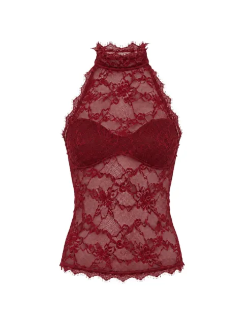 OW Collection Top Selah in pizzo a fiori
