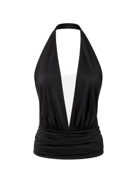 OW Collection Agatha ruched-waist top