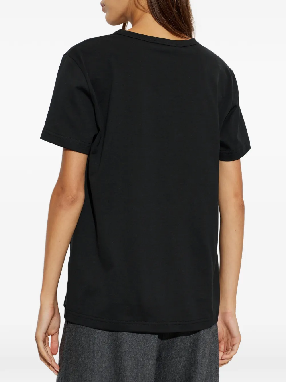 Fabiana Filippi T-shirt met borstzak Zwart