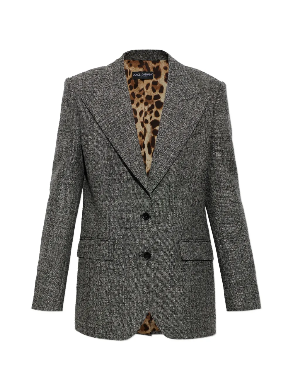 Dolce & Gabbana single-breasted wool blazer - Grigio