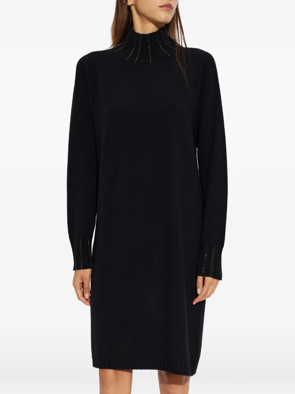 Fabiana Filippi Platinum mini-jurk Zwart