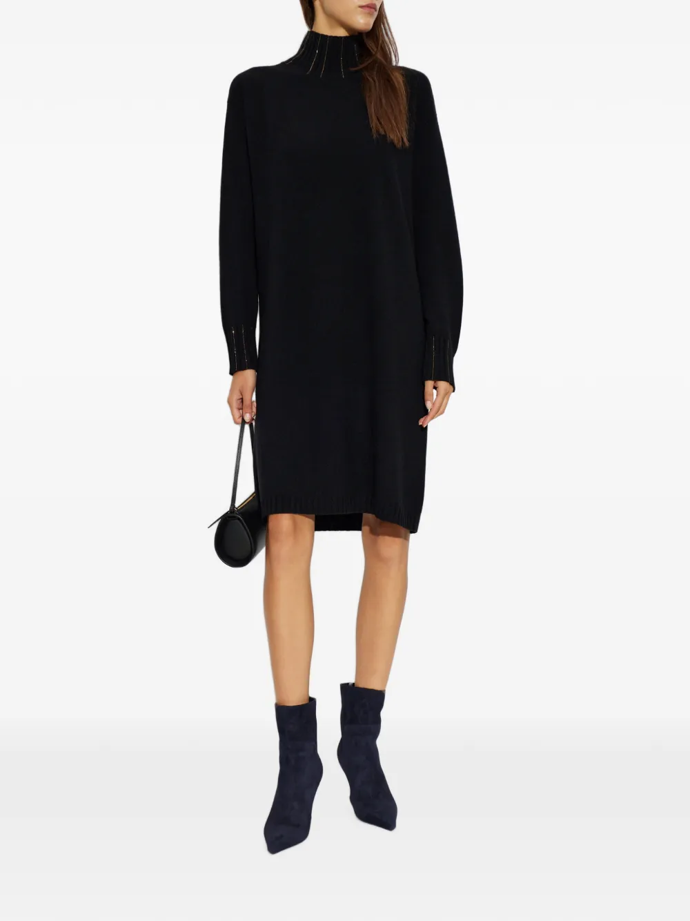 Fabiana Filippi Platinum mini-jurk Zwart
