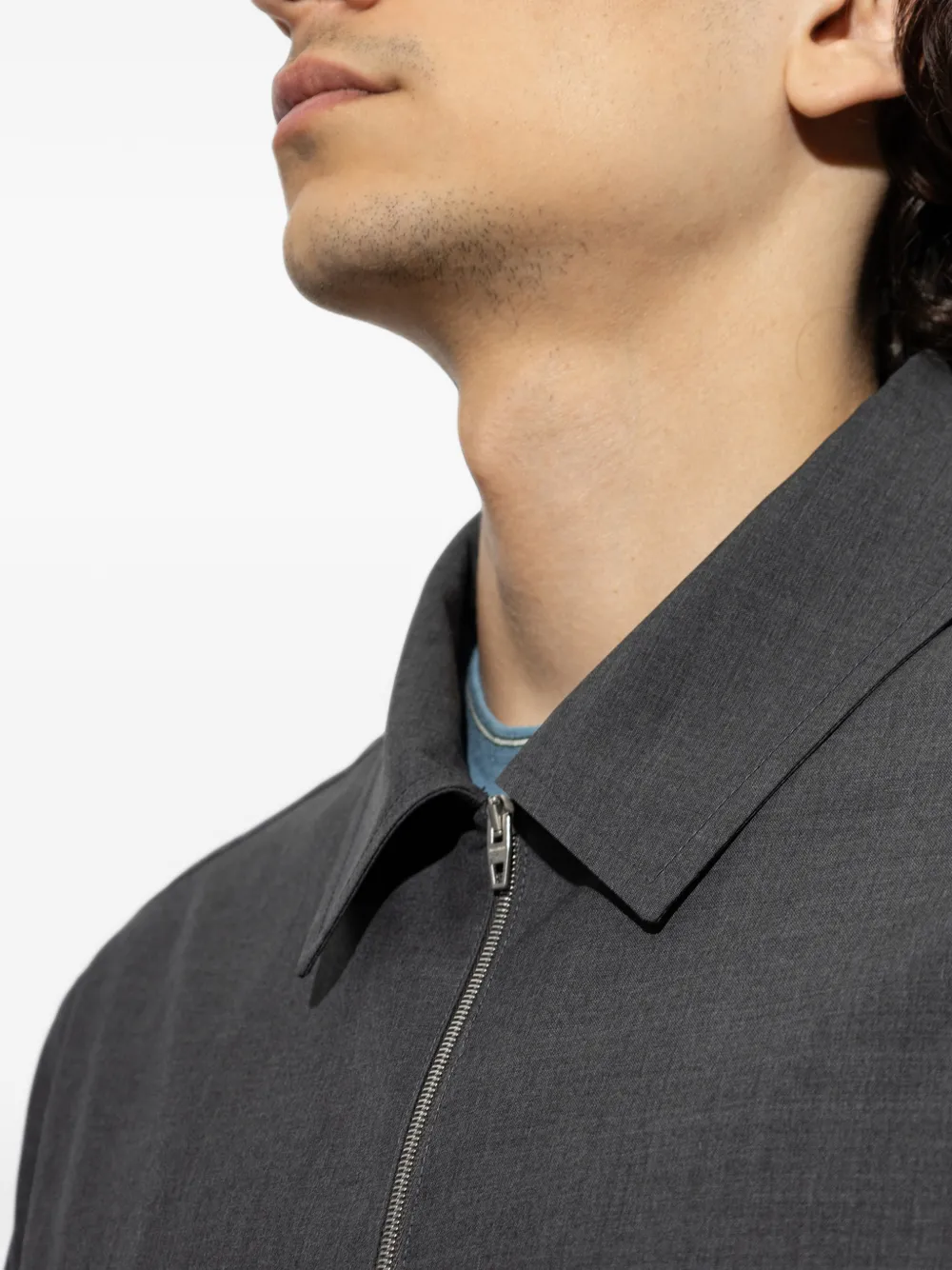 Jil Sander Jack met rits Grijs