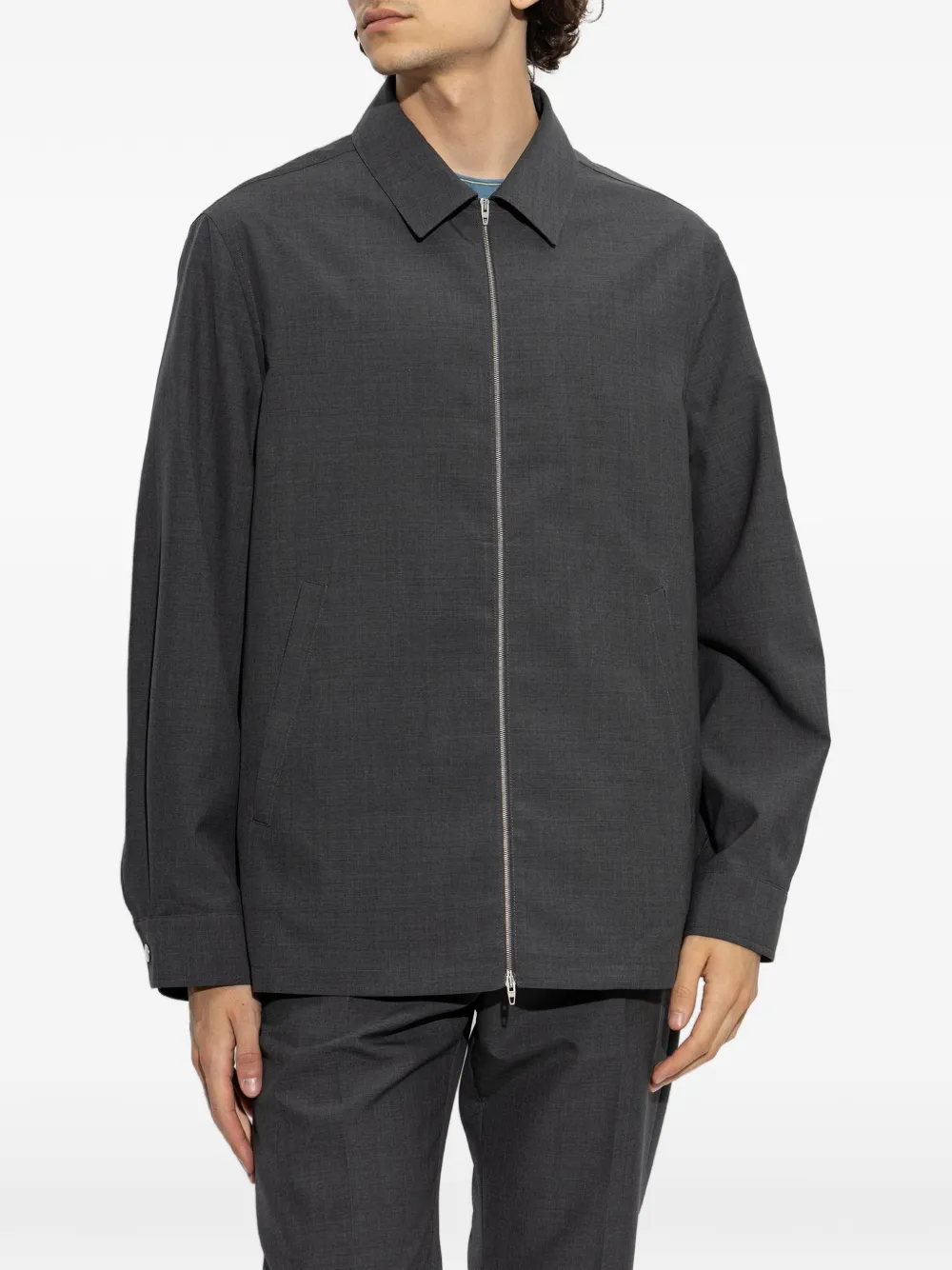 Jil Sander Jack met rits Grijs