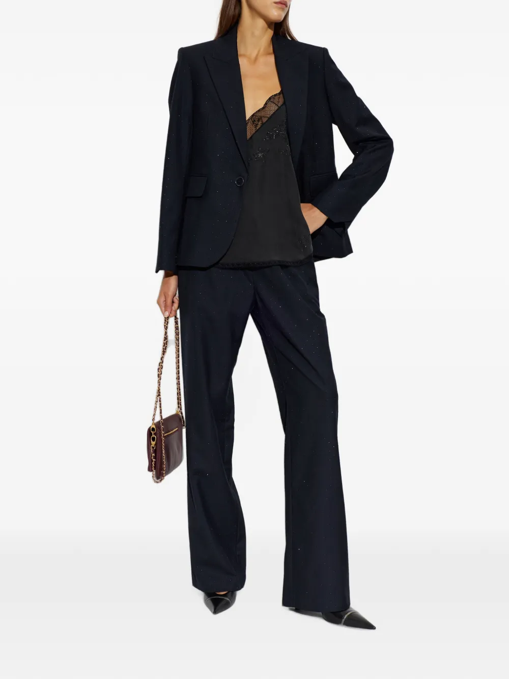 Zadig&Voltaire Vavy blazer verfraaid met kristallen Zwart