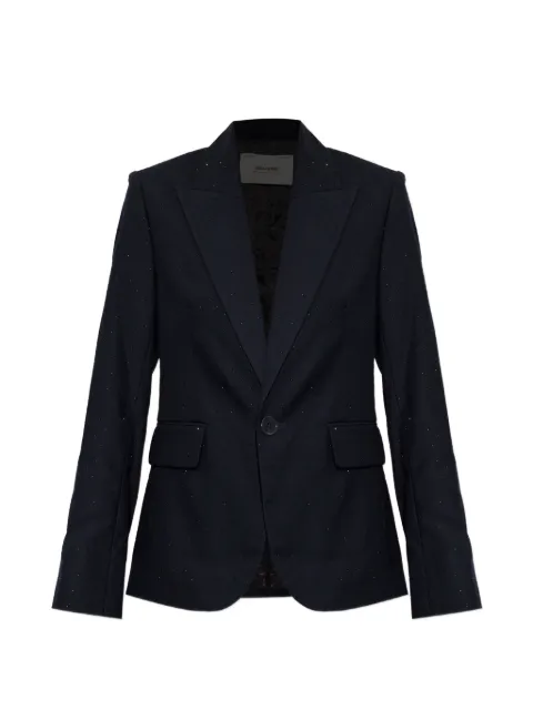 Zadig&Voltaire blazer Vavy à ornements de cristaux