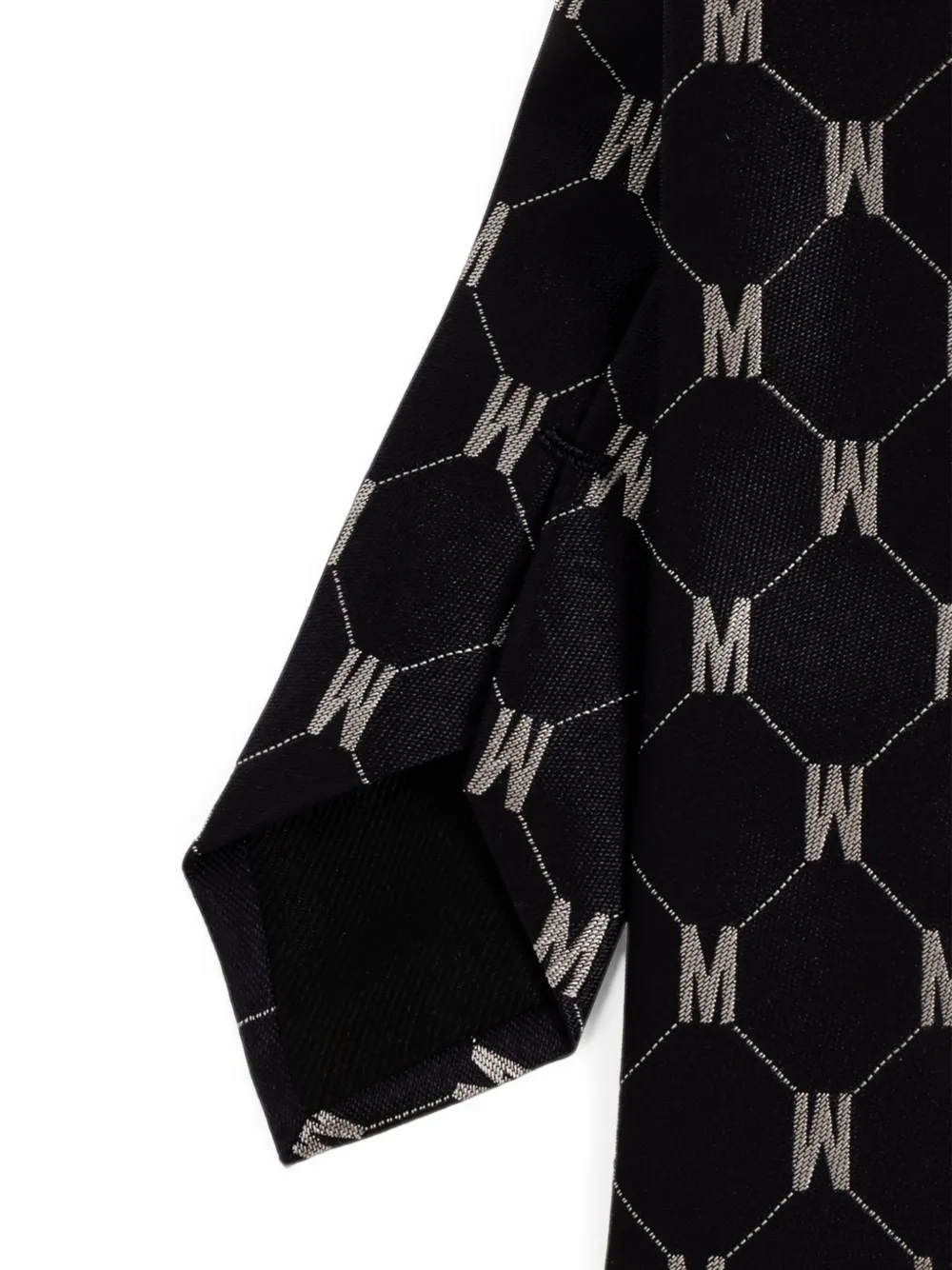 Moschino Stropdas met monogramprint Zwart