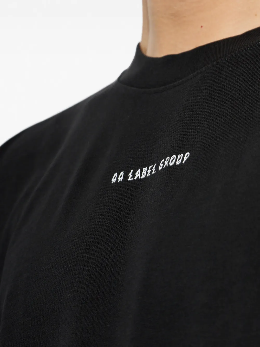 44 LABEL GROUP Valery T-shirt met logo-print Zwart