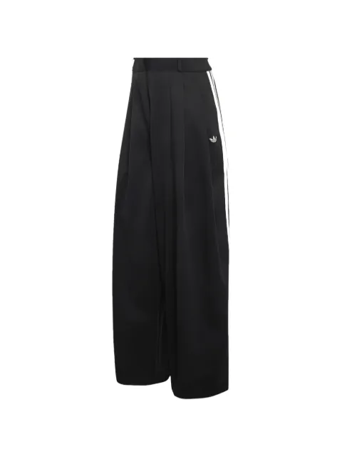 adidas pleated wide-leg trousers