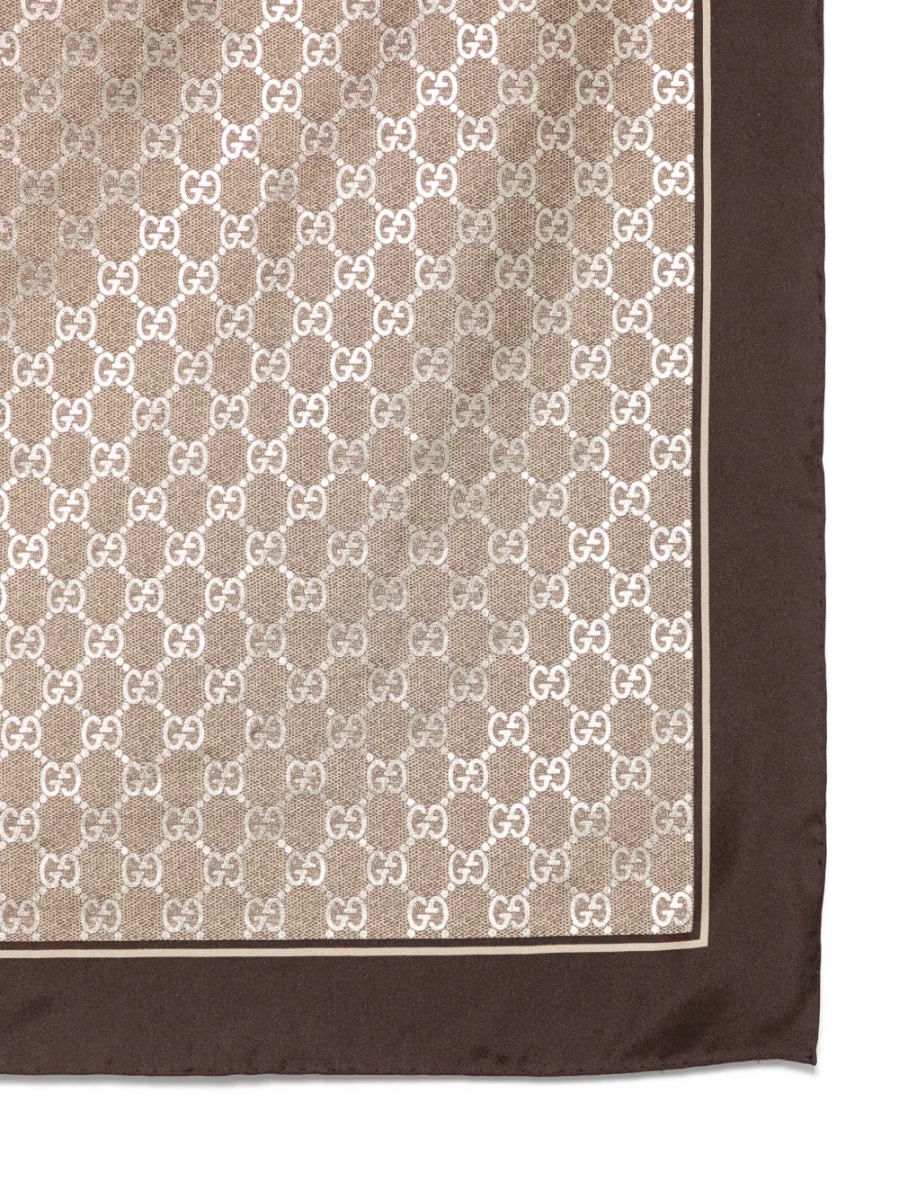 Gucci GG Supreme laminated scarf Beige