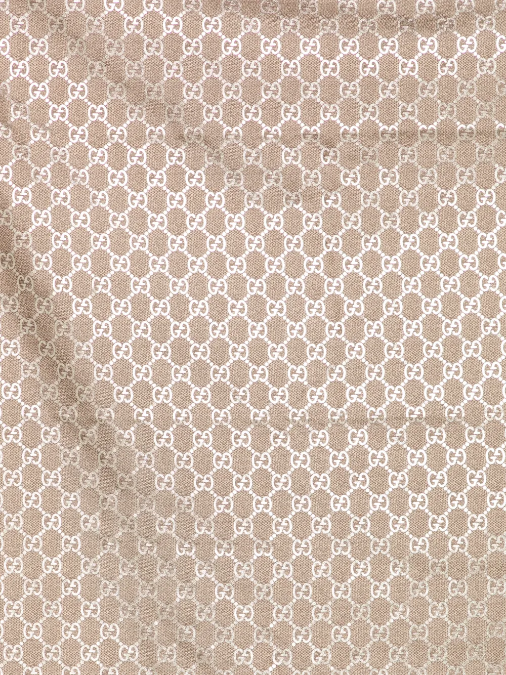 Gucci GG Supreme laminated scarf Beige