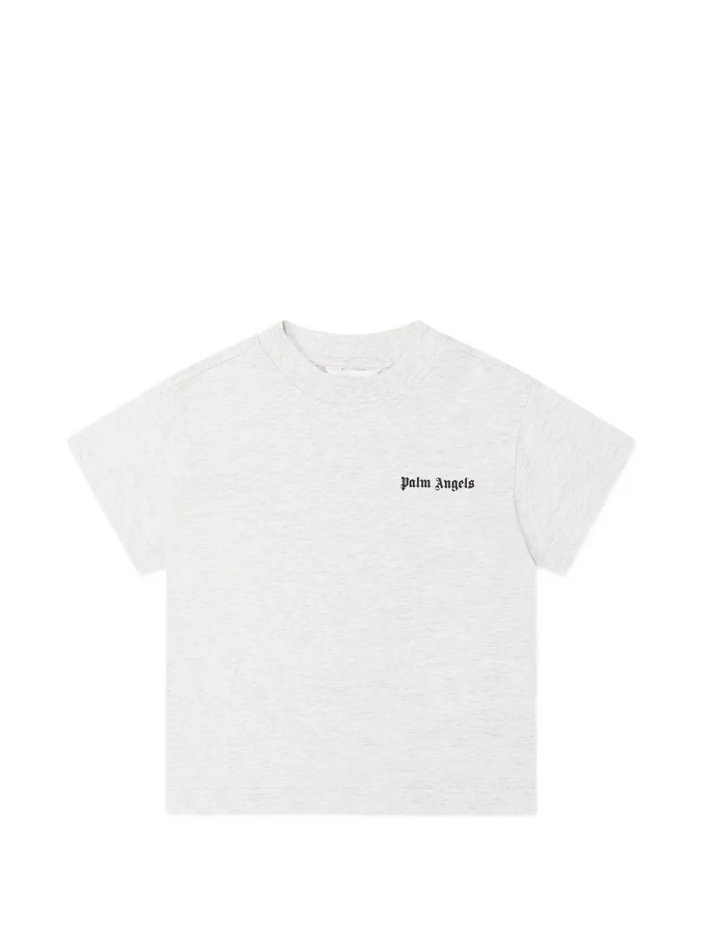 Palm Angels Kids logo-print T-shirt - Grigio