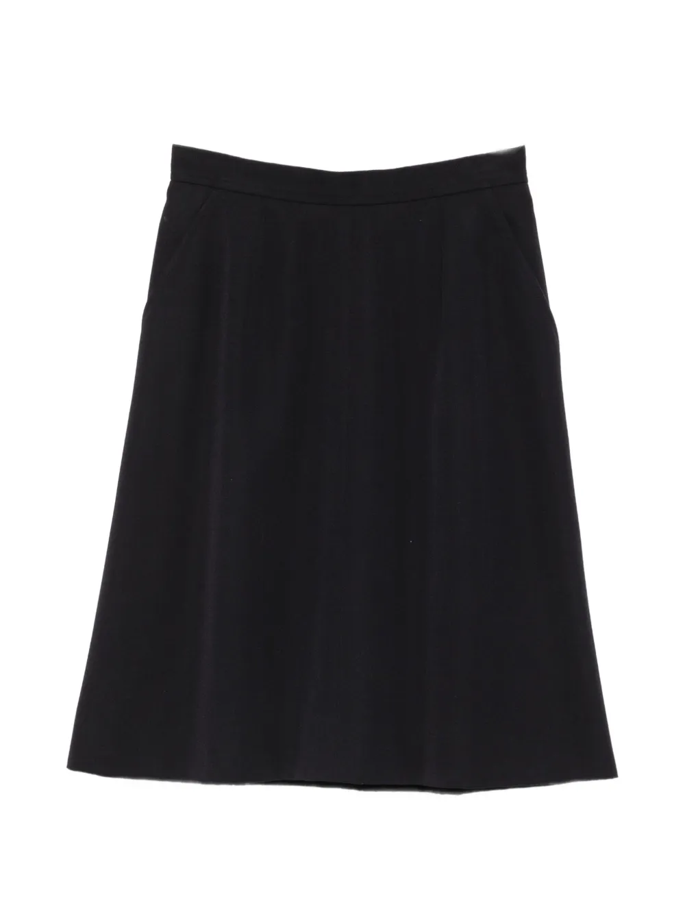 Saint Laurent Pre-Owned minijupe trapèze (années 1980) - Noir