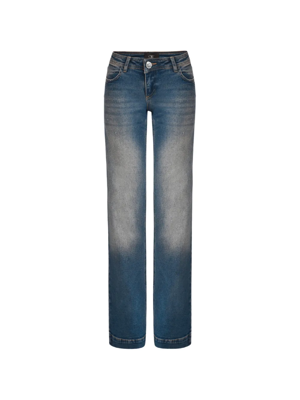 OW Collection Niro stone-embellished jeans