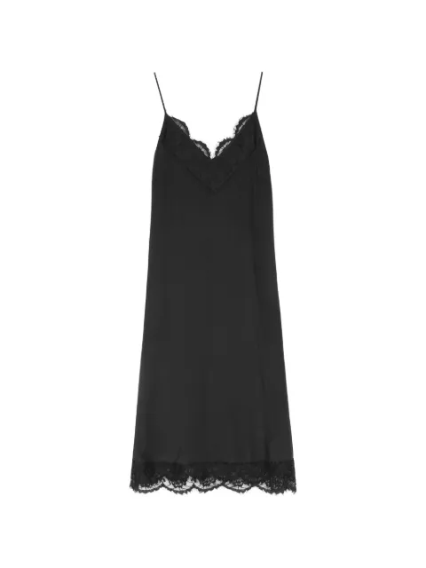 Vera Wang Cadence lace-trim midi dress