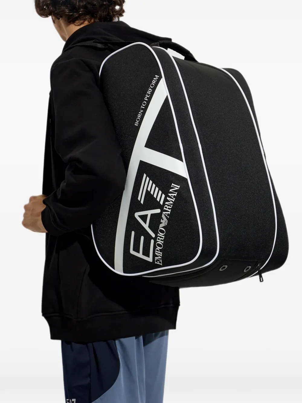 Ea7 Emporio Armani Rugzak met logoprint Zwart