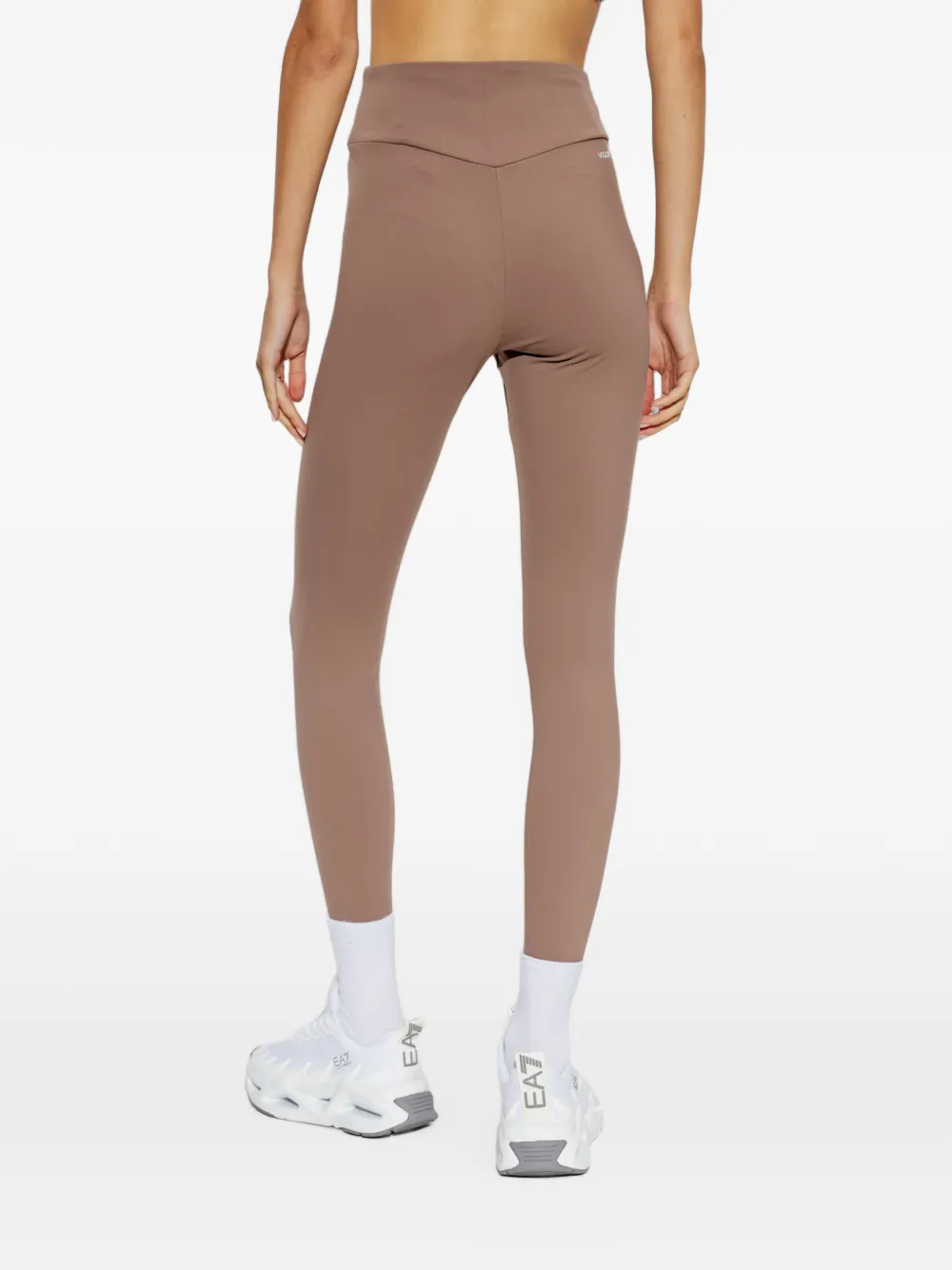 Ea7 Emporio Armani Legging met logoprint Bruin