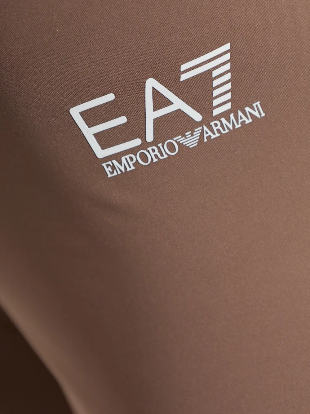 Ea7 Emporio Armani Legging met logoprint Bruin