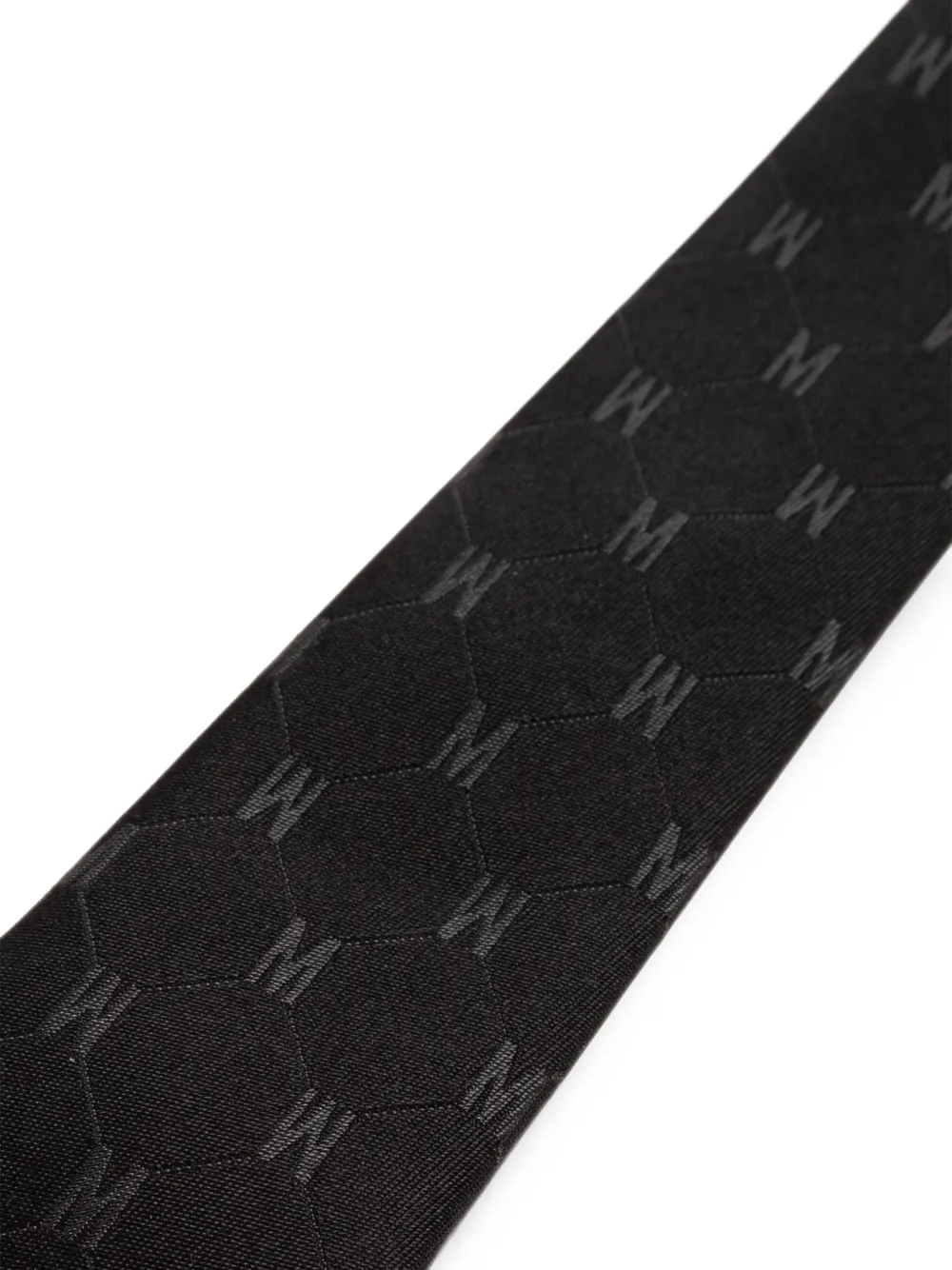 Moschino Stropdas met logo-jacquard Zwart