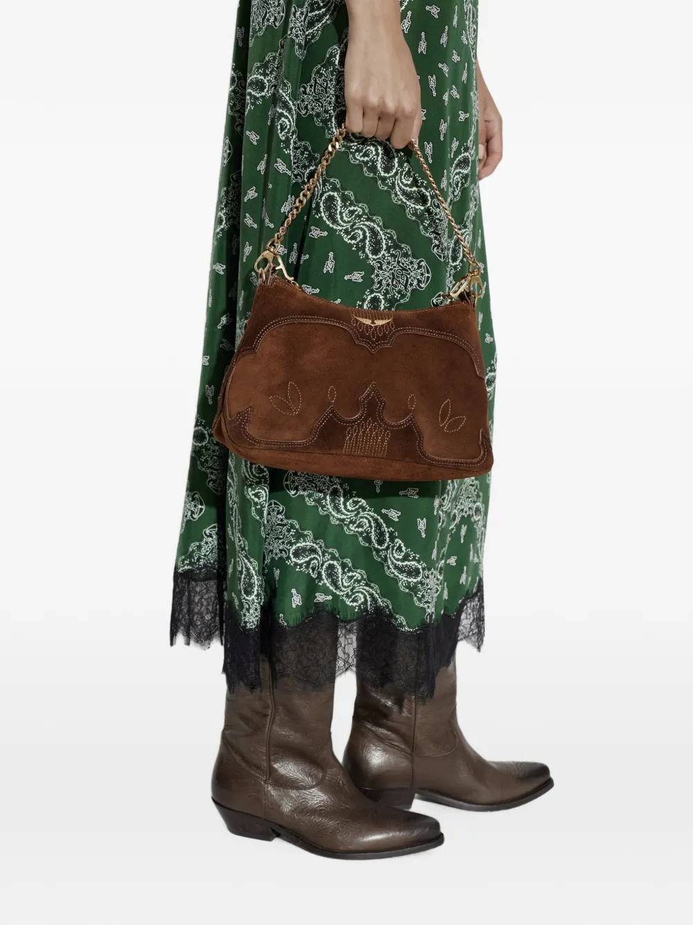 Zadig&Voltaire Jim Western mini-tas Bruin