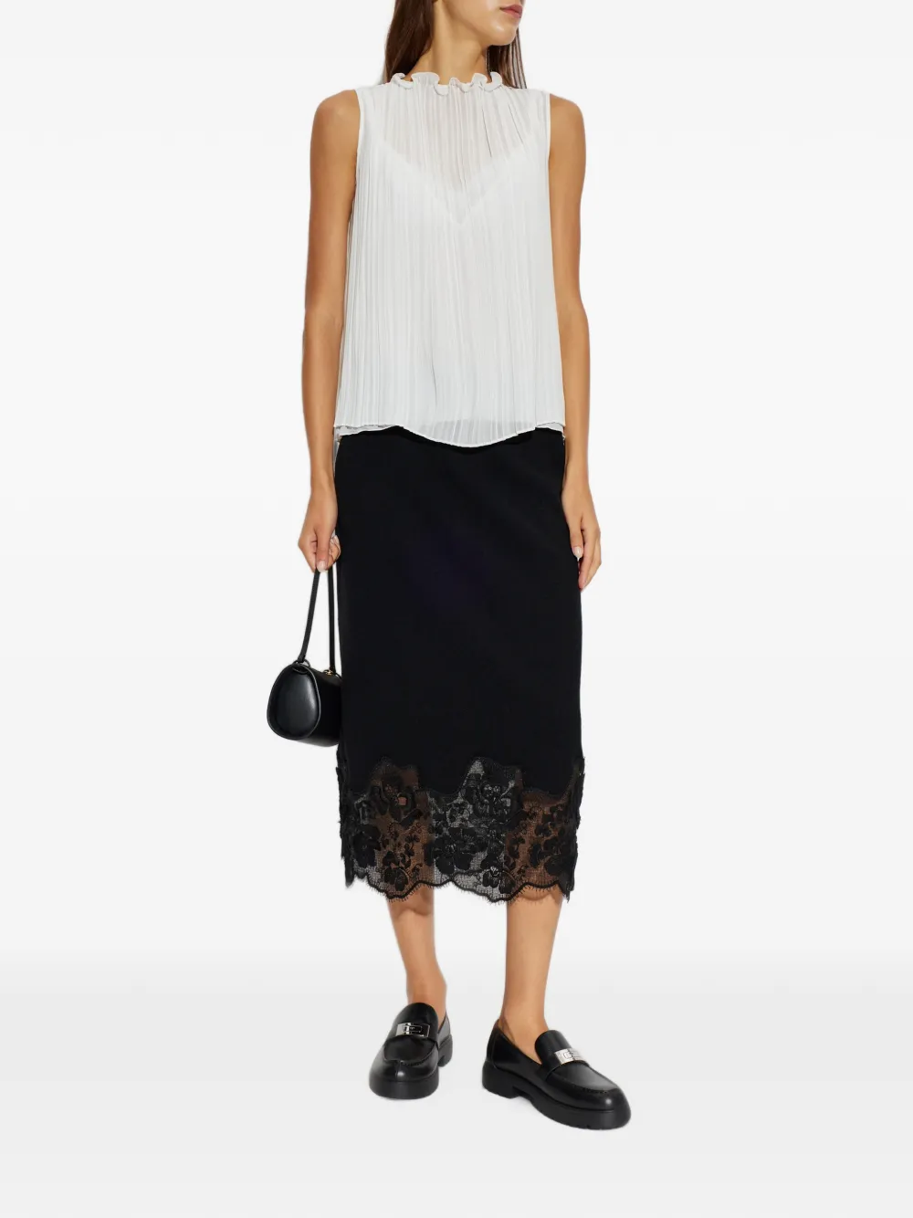 Fabiana Filippi Midi-rok met kant Zwart