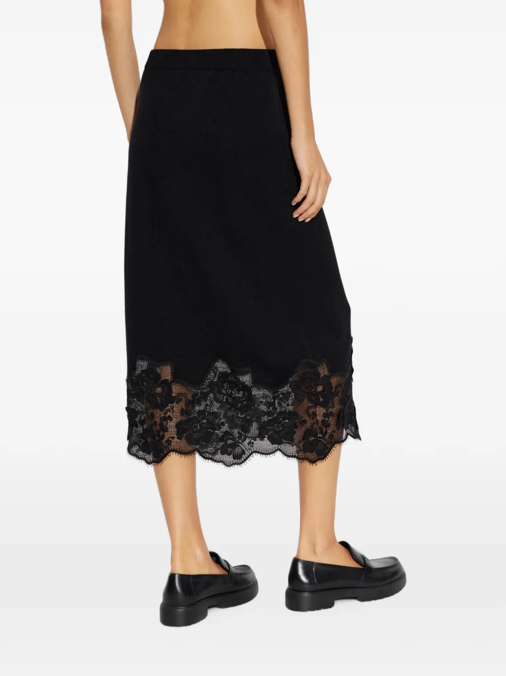 Fabiana Filippi Midi-rok met kant Zwart