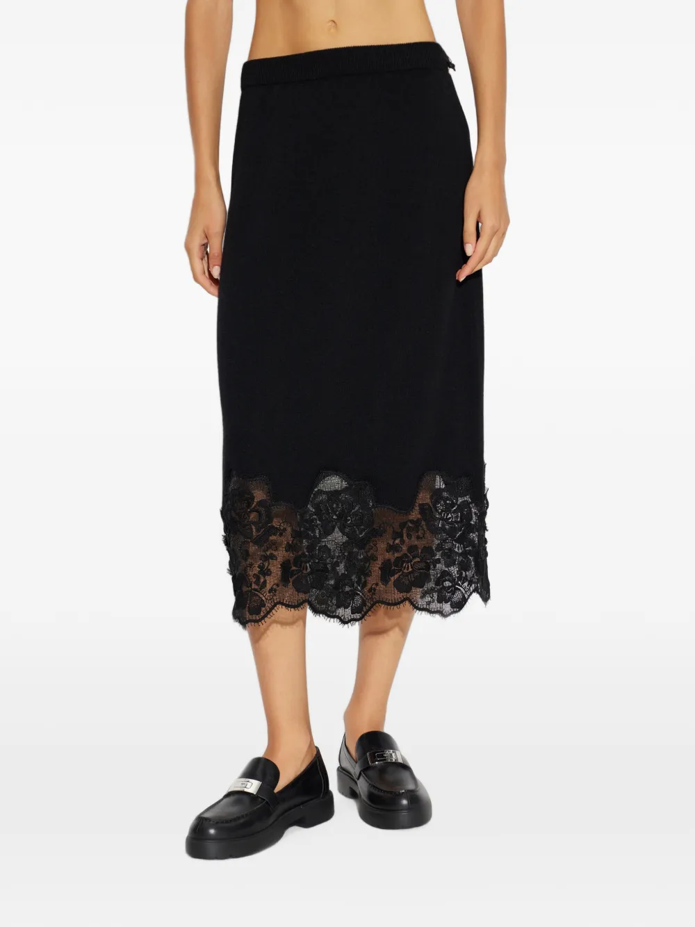 Fabiana Filippi Midi-rok met kant Zwart