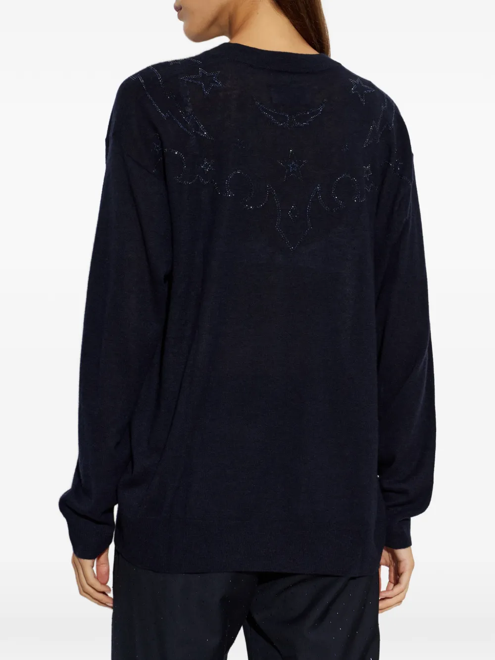 Zadig&Voltaire embellished sweater Blauw