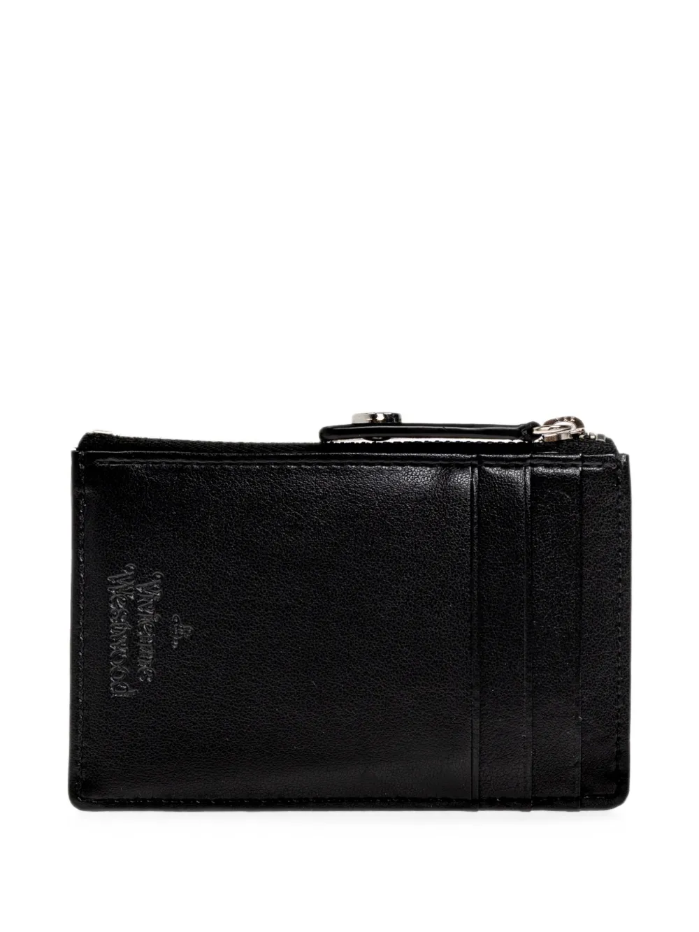 Vivienne Westwood Slim Long pasjeshouder verfraaid met kristallen en Orb Zwart