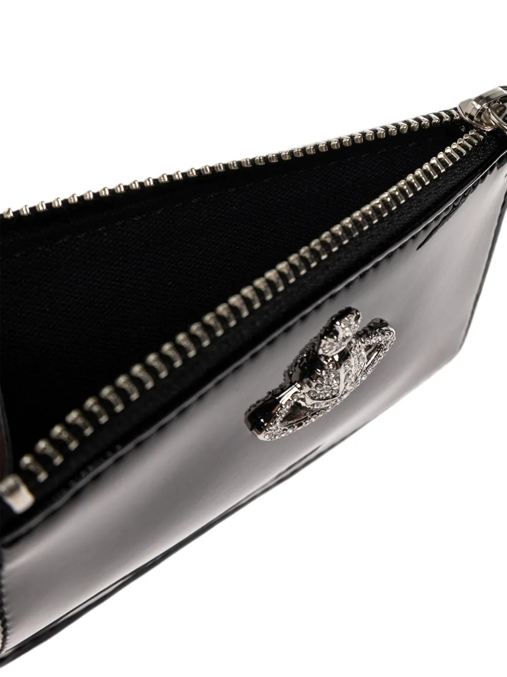 Vivienne Westwood Slim Long pasjeshouder verfraaid met kristallen en Orb Zwart