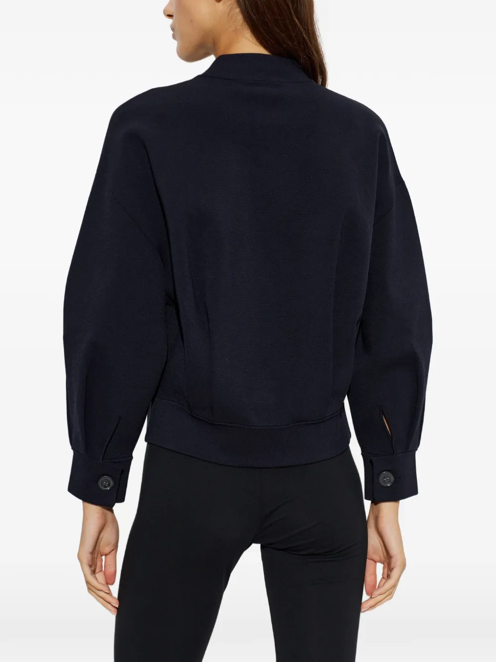 Emporio Armani Vest met knopen en patroon Blauw