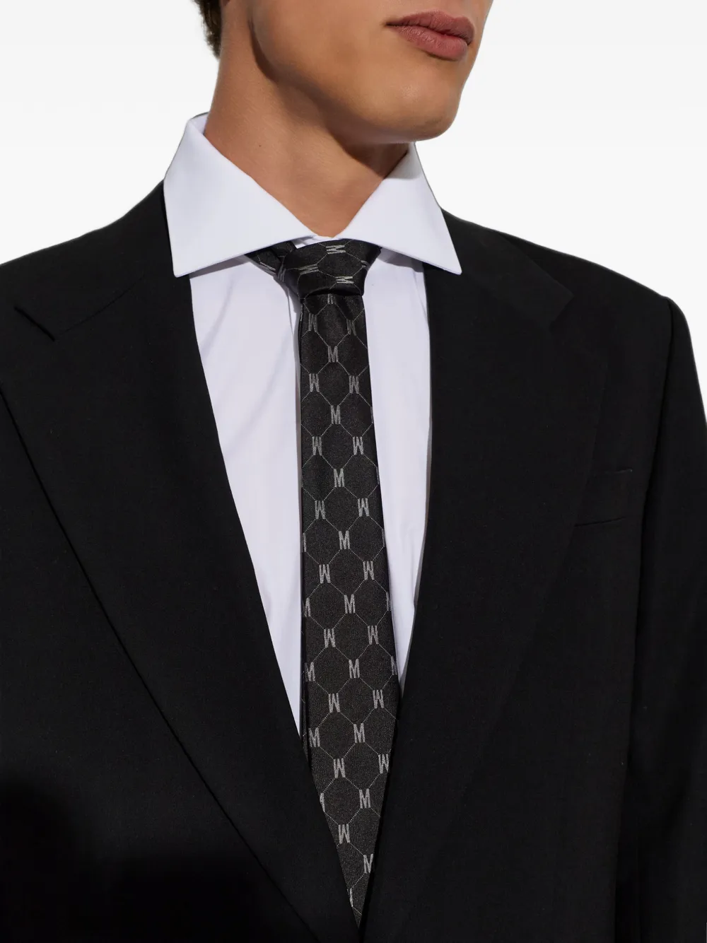 Moschino Zijden stropdas Zwart