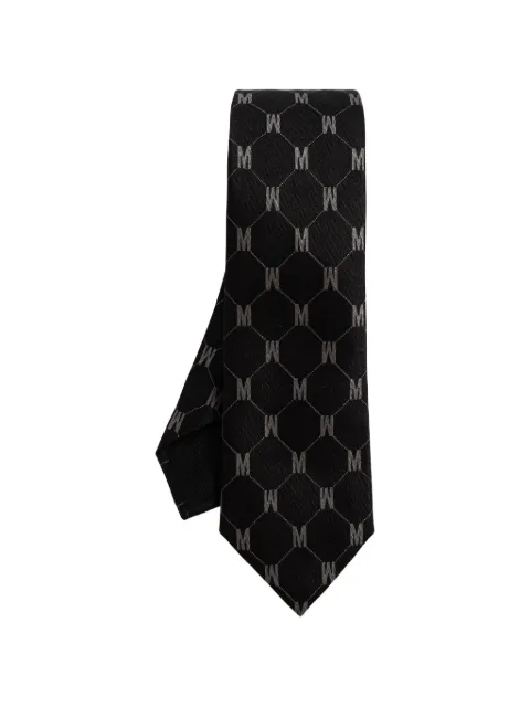 Moschino monogram silk tie