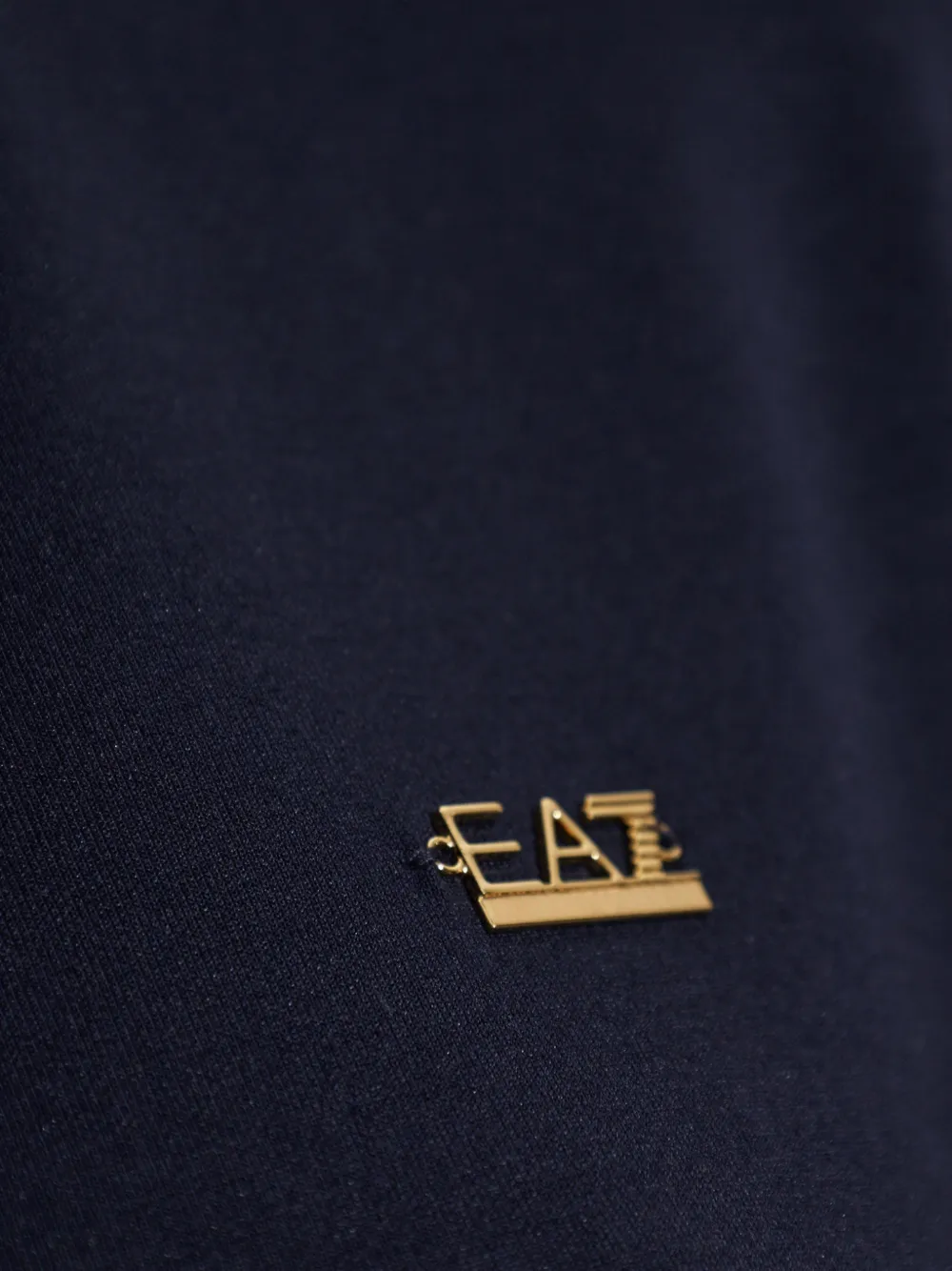 Ea7 Emporio Armani logo-plaque zip-up sweatshirt Blauw