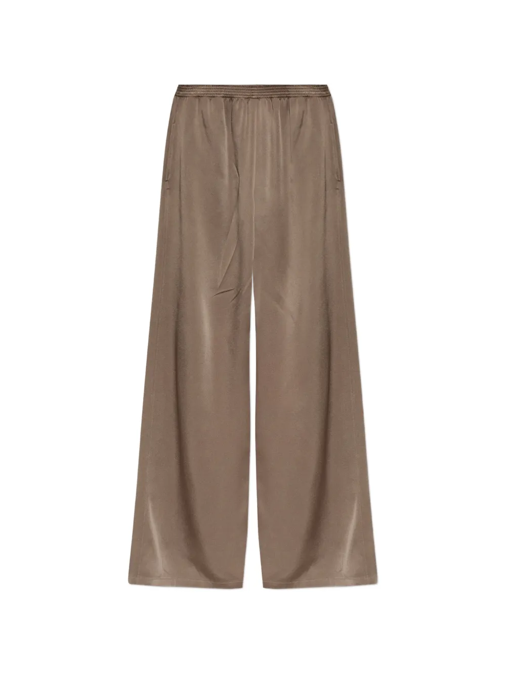 Fabiana Filippi satin-finish wide-leg trousers - Marrone
