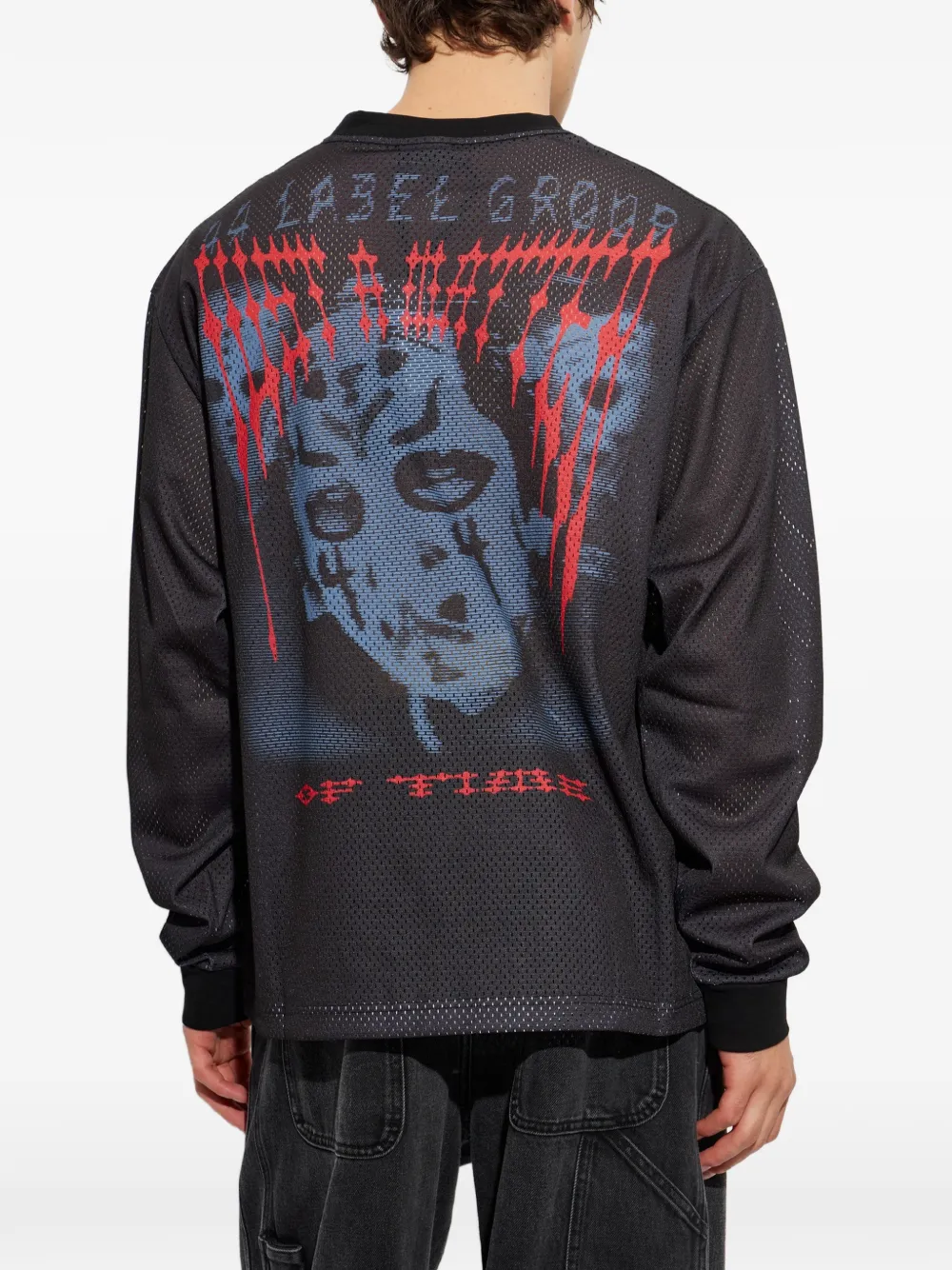 44 LABEL GROUP T-shirt met grafische print Zwart