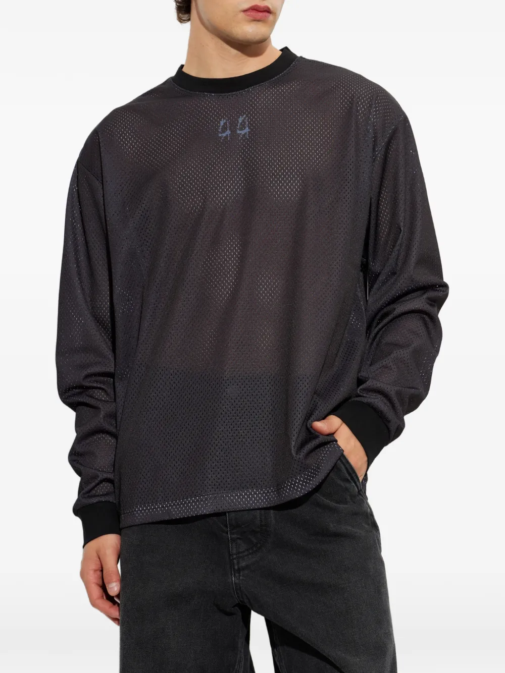 44 LABEL GROUP T-shirt met grafische print Zwart